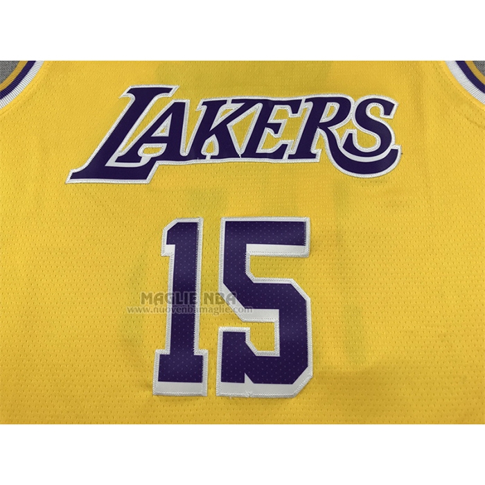 Maglia
 Austin Reaves NO 15 Los Angeles Lakers Icon 2022-23 Giallo
